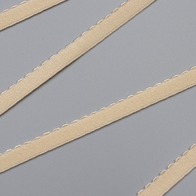 Beige elastic ribbon, 10 mm, 641/10 (lauma 126) (009905)