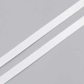 Bela satenska traka, 6 mm, ARTA-F (lauma 001) (009953)