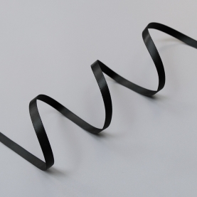 Black satin ribbon, 6 mm, ARTA-F (lauma 170) (009955)
