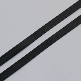 Black satin ribbon, 6 mm, ARTA-F (lauma 170) (009955)