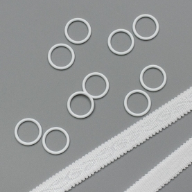 Beli metalni prsten za grudnjak, 11 mm (lauma 001) (ARTA-F) (009958)