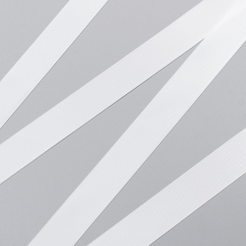 Satin ribbon, 25 mm, white (lauma 001) Corseteria (011754)
