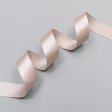Satin ribbon, 25 mm, silver peony (lauma 168) Corseteria (011757)