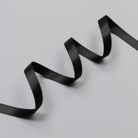 Black satin ribbon, 9 mm, ARTA-F (lauma 170) (011907)
