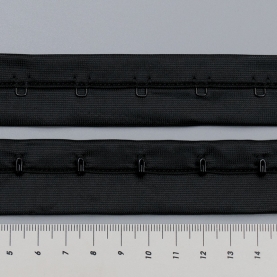 Black hook and eye tape, 1 row (lauma 170) (ARTA-F) (012853)