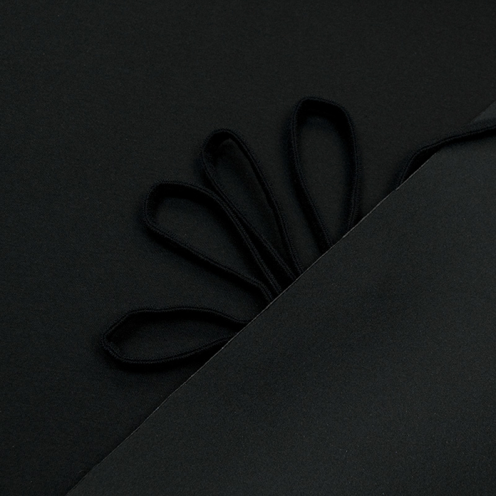 Bra foam fabric, 3 mm, black, 25x48 cm (lauma 170) (013959)
