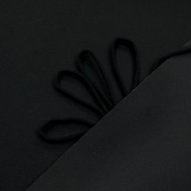 Bra foam fabric, 3 mm, black, 25x48 cm (lauma 170) (013959)