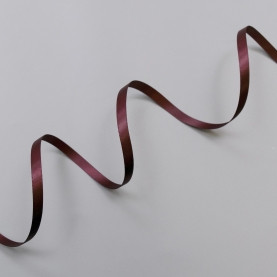 Burgundy satin ribbon, 6 mm, Corseteria (014663)