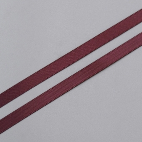 Satin ribbon, 6 mm, burgundy, Corseteria (014663)