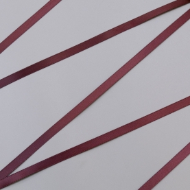 Burgundy satin ribbon, 6 mm, Corseteria (014663)