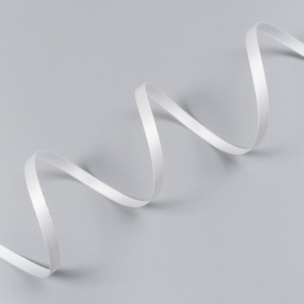 Satin ribbon, 6 mm, off-white, Corseteria (014835)