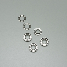 Grommet and washer, silver, 10 mm (40 pc.) (001526)
