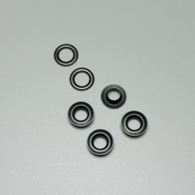 Grommet and washer, black oxide, 10 mm (40 pc.) (001528)