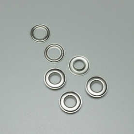 Grommet and washer, silver, 12 mm (40 pc.) (001529)