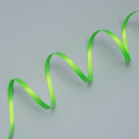 Satin ribbon, 6 mm, acid green, Corseteria (001538)