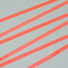 Satin ribbon, 6 mm, neon orange, Corseteria (001540)