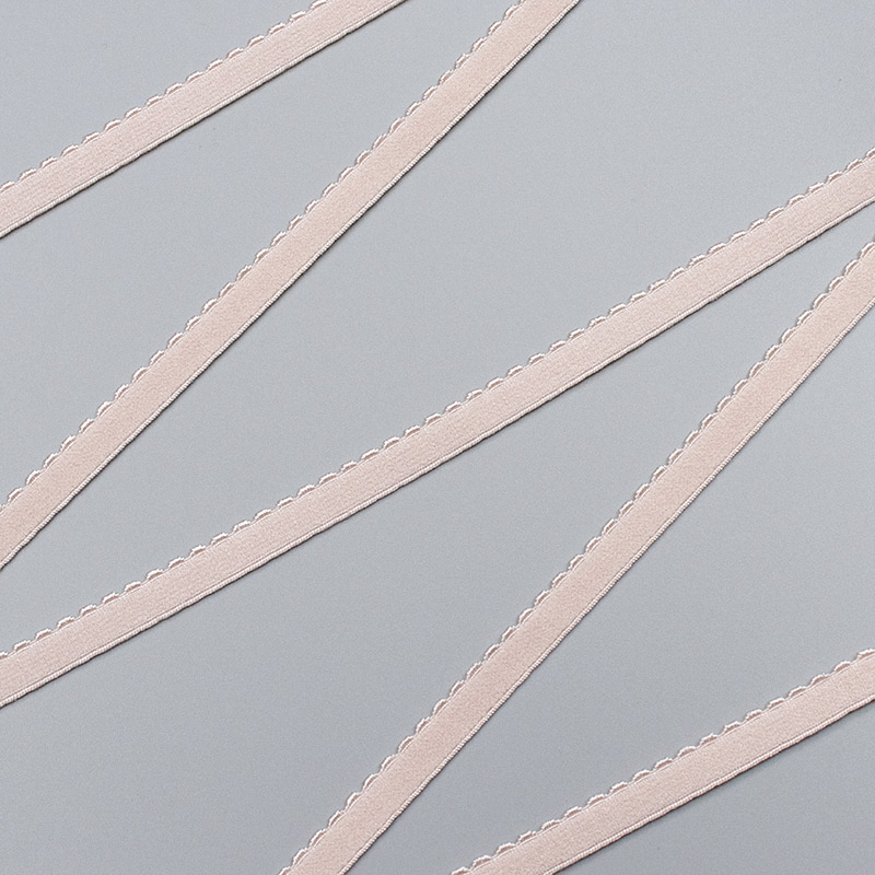 Silver peony elastic ribbon, 10 mm, 641/10 (lauma 168) (009906)